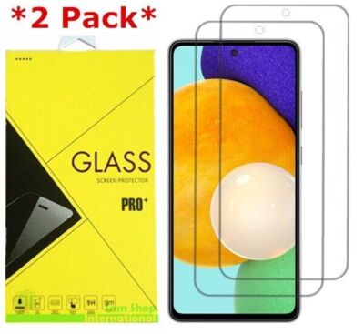2-Pack Premium Real Tempered Glass Screen Protector for SAMSUNG Galaxy A52 5G