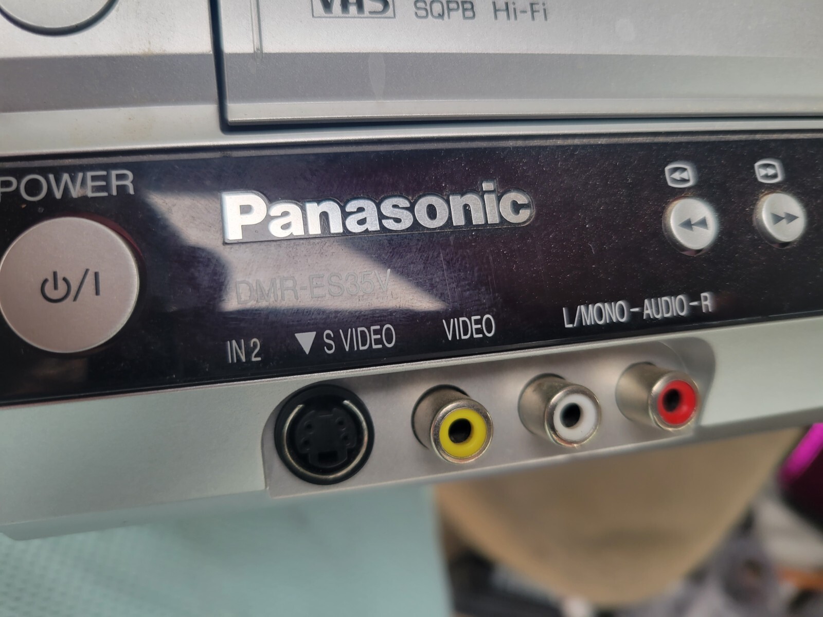 Panasonic DMRES35V DVD Recorder VHS Dubbing VCR Player Combo No