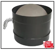 DuraBlack 6 in. x 5 in. Single-Wall Chimney Stove Pipe Damper