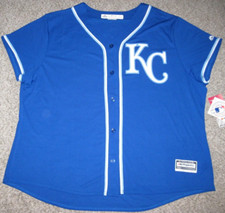 Kansas City Royals Women's Plus Size 2015 Blue Majestic Cool Base Jersey