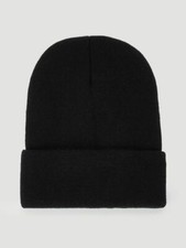  85 Alfani Mens Black Acrylic Ribbed Cuffed Warm Winter Beanie Hat One Size