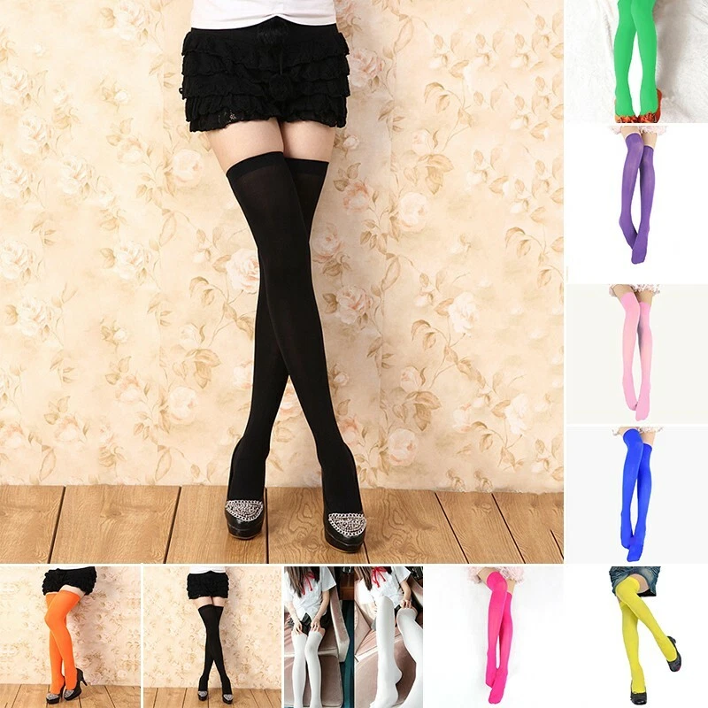 Over the shop knee nylon socks