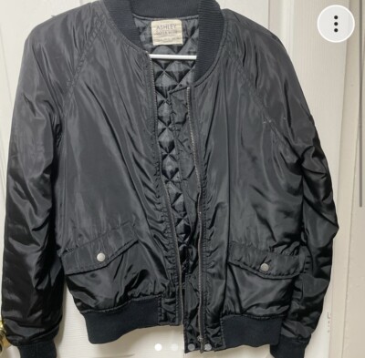 Ashley By 26 International Outerwear Size S Black Bomber Jacket (women’s) 