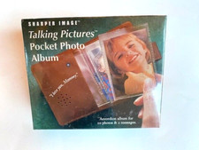 Sharper Image Talking Pictures Pocket Photo Album, 10 Photos, 2 Msgs, NEW SEALED