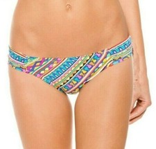 Trina Turk Peruvian Stripe Shirred Side Swimsuit Swim Bottom 2