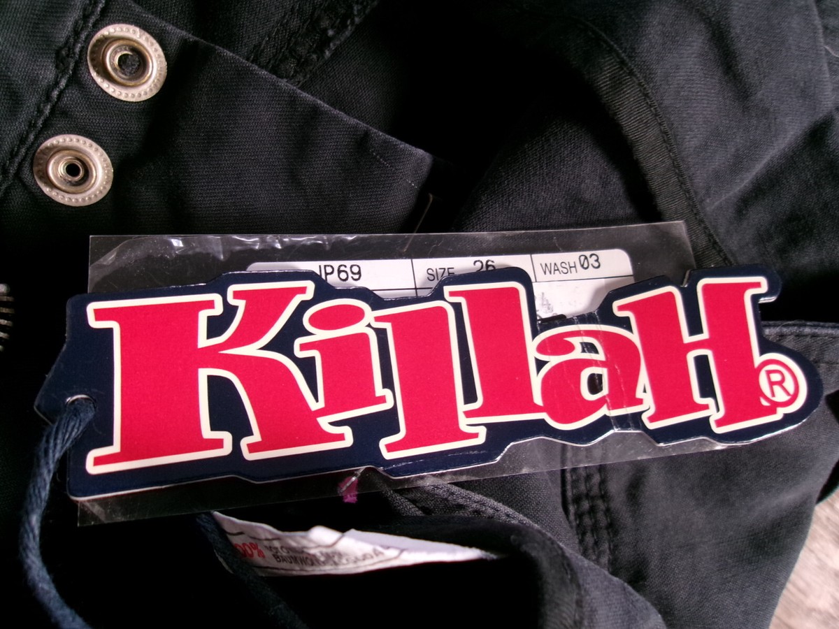 Pantalon Court Noir KILLAH En Coton - Taille Haute W26/36 - Neuf Avec étiquettes