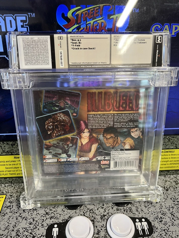 Sega Dreamcast Illbleed 2001 graduado WATA 8,5 B+ sello nuevo sellado Foto 3 de 4