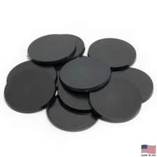 Pack of 12, 60 mm Plastic Round Bases Miniature Wargames Table Top gaming