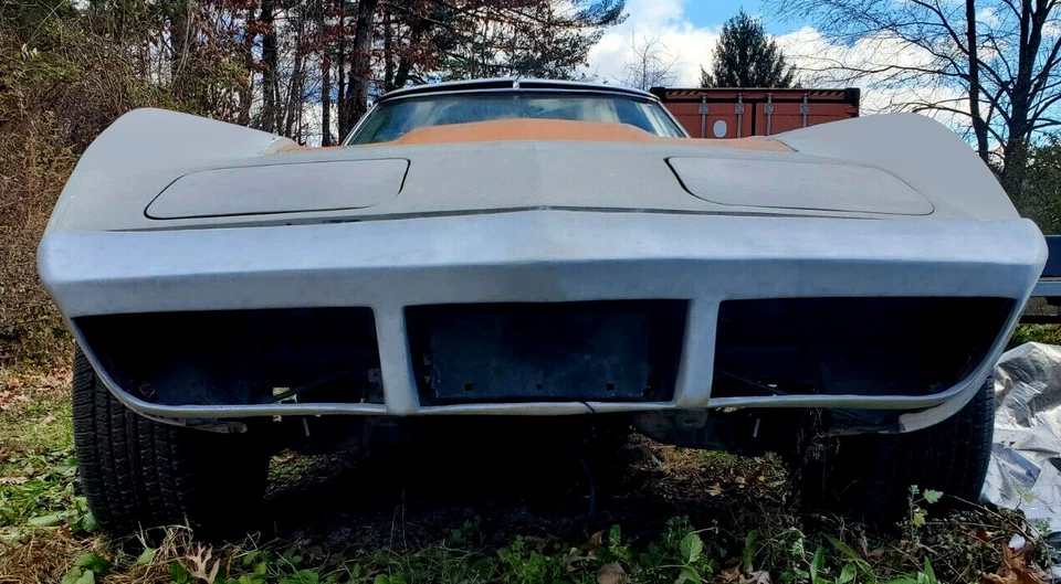 Parachoques delantero para Chevrolet Corvette 1973-1974 barra frontal rejilla fibra de vidrio Foto 4 de 4