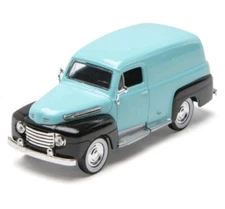 Denver Die-Cast 1:48 Scale 1948 Ford Panel Truck - TEAL/BLACK - New In Box