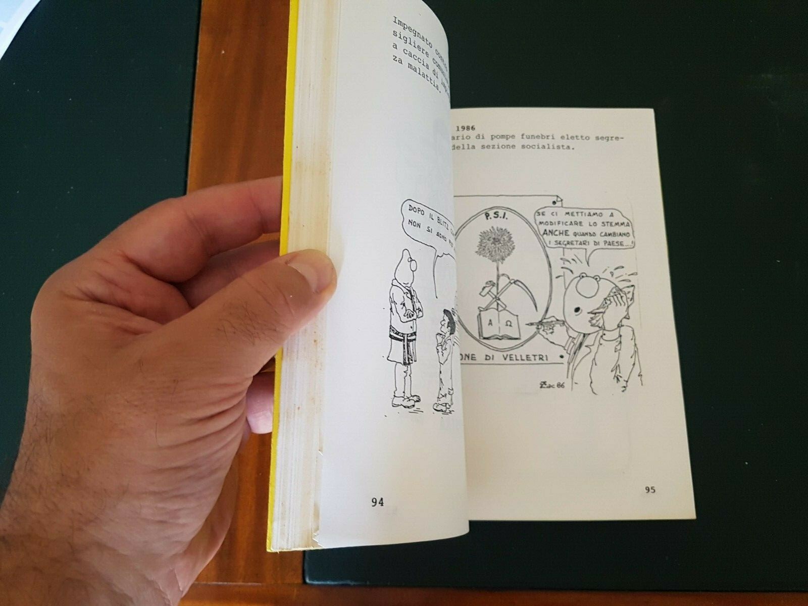 ZAC ** PORCA VIGNETTA! 1985 - 1987 ** tre anni di Storia Velletrana in vignette