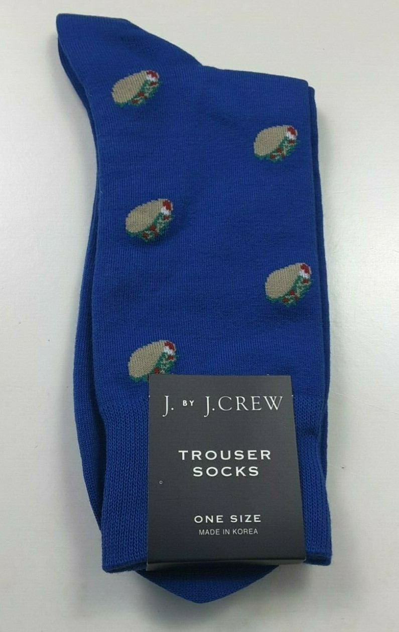 J By J Crew Trouser Socks Taco, Bees or Soccer One Size eBay