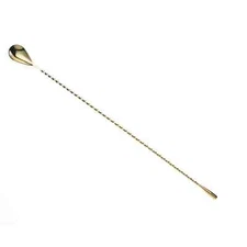 Mercer Culinary M37013GD Barfly 15.7" Stainless Steel Weighted Classic Bar Spoon