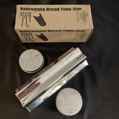 Vintage Pampered Chef 90s Bread Baking Tin Tubes STAR #1570 Boxed PreOwned
