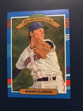 RARE 1990 Donruss Diamond Kings Roger Clemens #9. Error. NO PERIOD AFTER INC