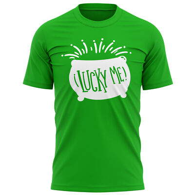 Lucky Me Pot Of Gold T Shirt St Patricks Day Lockdown Stay Home Gift Irish Paddy