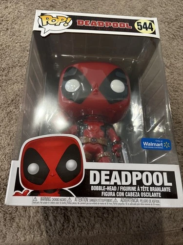 Funko Pop! Jumbo 10 inch Marvel Deadpool #544 Vinyl Walmart Exlcusive VAULTED
