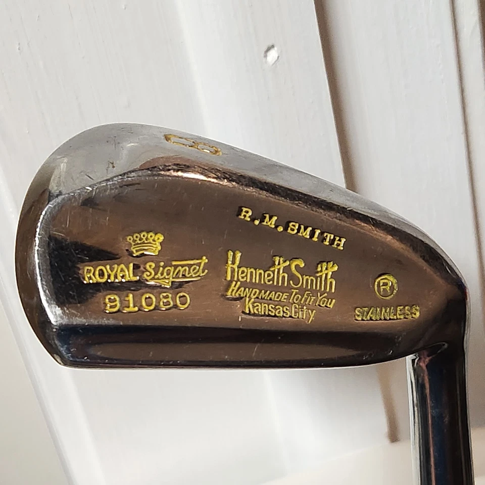 复古 Kenneth Smith Royal Signet 右握 11 号铁球杆套装 2-10 19 99 锻造刀片 美国 — 第 4/4 张图片