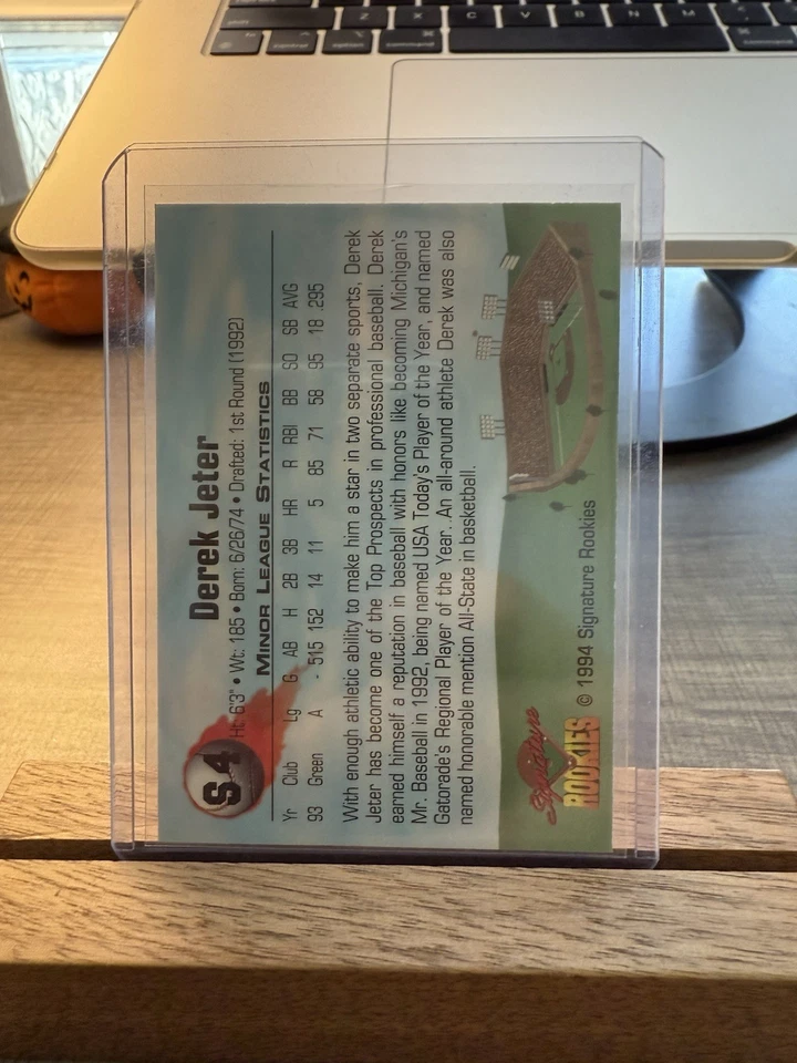 Signature Rookies 1994 - Hottest Prospects Derek Jeter #S4 Signatures (AU) Foto 4 de 4