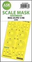 Mig-25 Pd Double-Sided Mask Self-Adhesive Pre-Cutted For Icm / 1:48