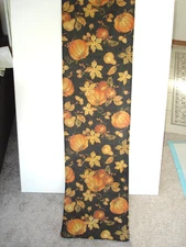 Fall Pumpkin Reversible Table Runner 13"by70"