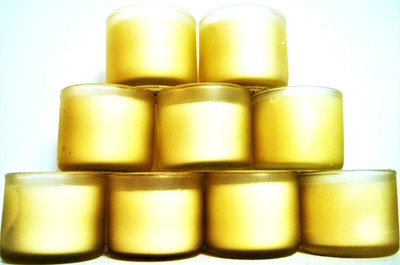 Bath Body Works POMELO PARADISE Grapefruit Mini Candles, glass, 1.3 oz., NEW x 9