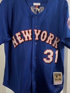 Mike Piazza #31 New York Mets MLB Majestic Black Jersey
