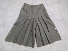 Vtg Glenlivet Culottes UK 14 Houndstooth Wool Tweed Trousers Kinloch Anderson