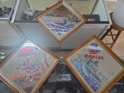 Miller High Life Diamond Wildlife Series (3)Mirror Out Of Set (USED) 94 Zoellick