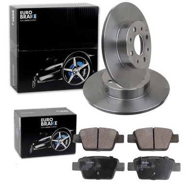 EUROBRAKE BREMSSCHEIBEN 251mm + BELÄGE HINTEN passend für ALFA ROMEO MITO 955