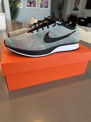 BRAND NEW DS Nike Air Flyknit Racer 2.0 Multicolor Rainbow Sz 13 Running 2016/17