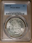 $1 1885-O Morgan Silver Dollar PCGS MS64 New Orleans Mint * AvenueCoin
