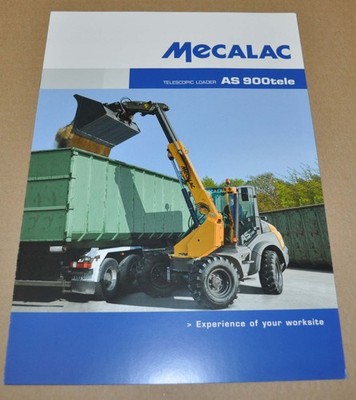 Mecalac AS900tele Loader Lader Specification Brochure Prospekt EN