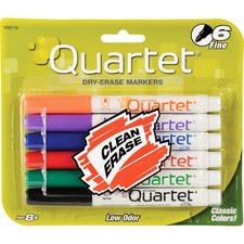 Quartet Classic Low Odor Dry-Erase 6 Count Pack of 1 , Colors