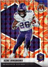 2021 Panini Mosaic #334 Kene Nwangwu Prizm Reactive Orange