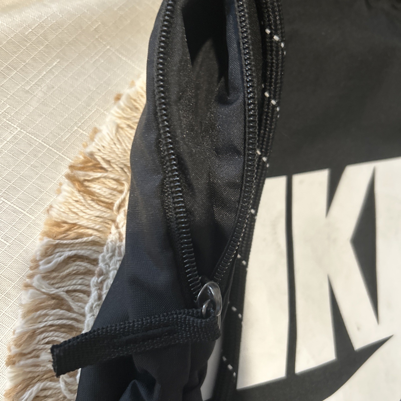 NIKE Black Drawstring Backpack/String Bag (with S… - image 3