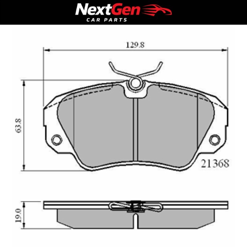 DriveTec Brake Pads for VW Transporter TD - 1.9 - 92-03