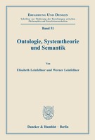 Elisabeth Leinfellner (U. A.) | Ontologie, Systemtheorie Und Semantik. | Buch