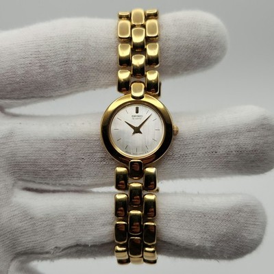Seiko Ladies Gold Tone w/ Mother of Pearl Dial Quartz Watch  display picture 2