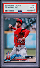 Topps 2018 Update Series Shohei Ohtani RC Base #US1 Pitching Red Jersey PSA 10