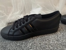 GENUINE BLACK ADIDAS NIZZA - Size 12 - NEW