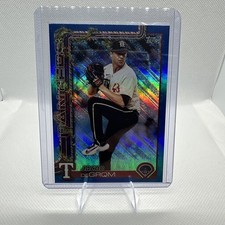 2025 Topps Holiday Jacob deGrom #H196 True Blue Foil Glitter Texas Rangers  