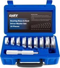 Bearing Race Seal Driver Kit 10Pc & Seal Installer 9 Bearing Adapters Press Tool