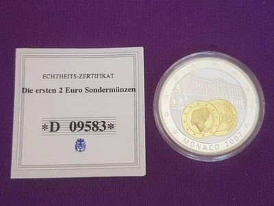 MONACO 2007 🇲🇨 Die ersten 2 Euro Sondermünzen '' Grace Kelly '' PP + Proof ❗ - Bild 1 von 4
