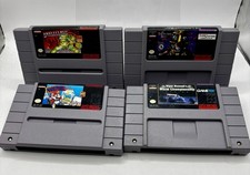 1991 SUPER NINTENDO SNES THE LAWNMOWER MAN JD lot of All 4 games 
