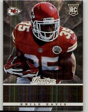 2013 Panini Prestige Knile Davis Prestigious Picks Gold #36 Kansas City Chiefs