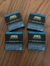Gel Blaster Gellets Lot Of 4, Blue Teal 40,000 Total