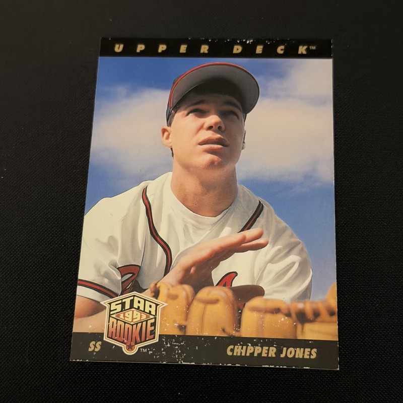 1993 Upper Deck #24 Chipper Jones Rookie RC (Surface Damage)