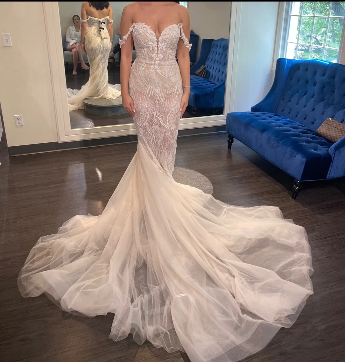 chinese dress ladies Hadley Strapless Drop Waist Gown by Jewel Badgley Mischka