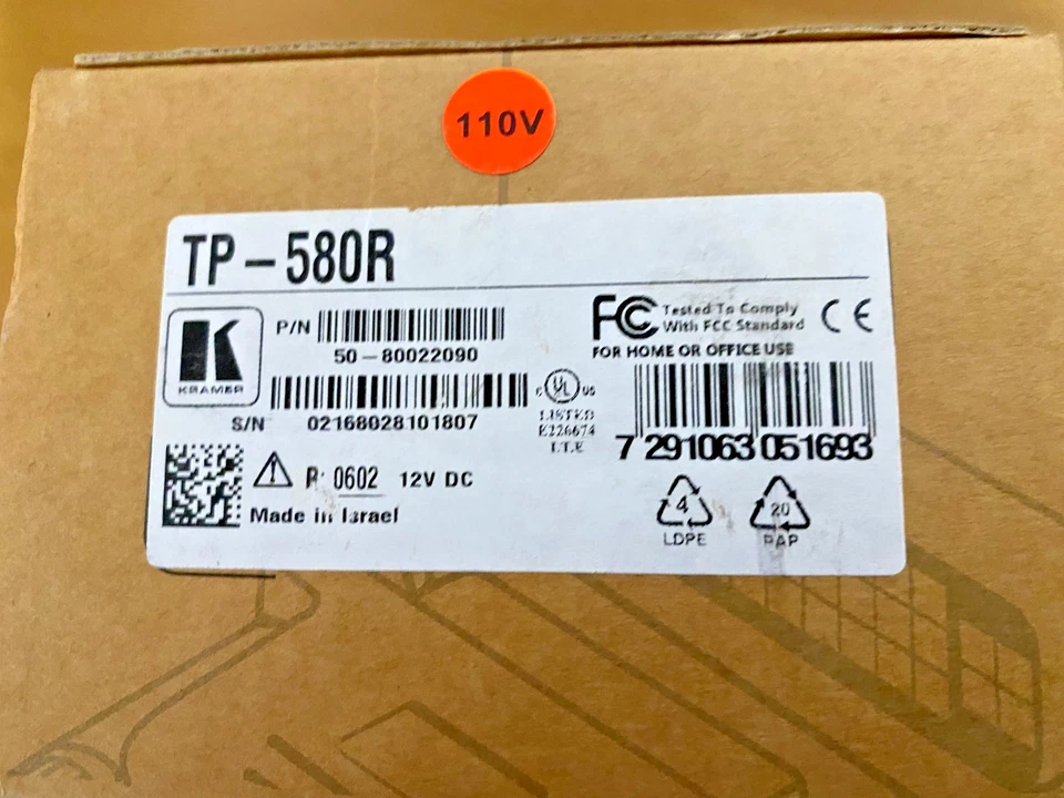 Kramer TP-580R Video Extender Receiver 5080022090 New In Box - Image 2 of 2